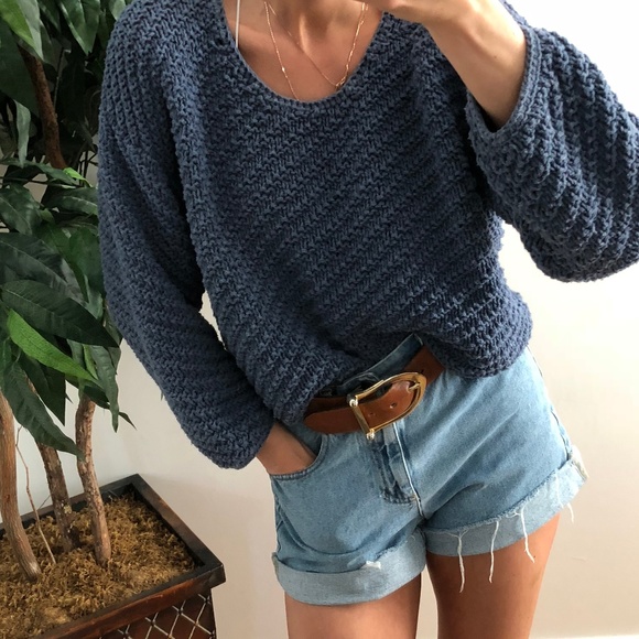 Vintage Sweaters - RICO Vintage cotton chunky boxy sweater
